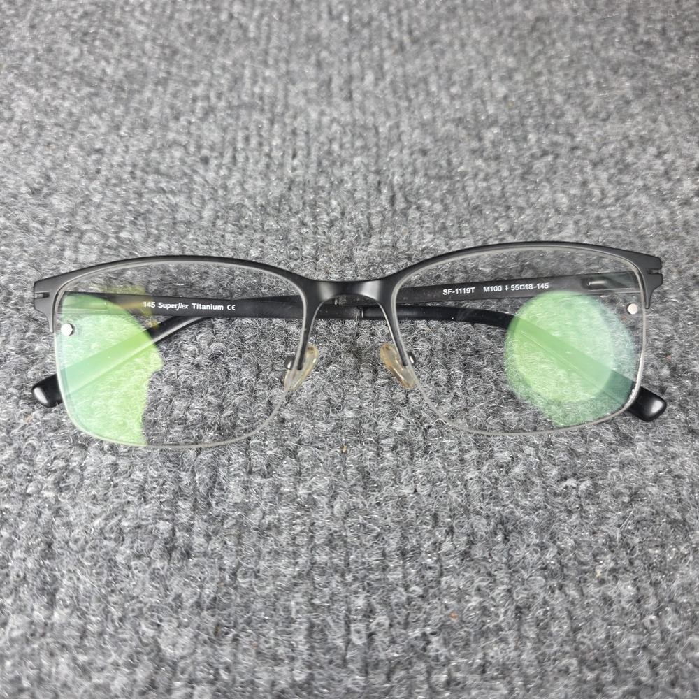 Superflex Titanium Men's Gunmetal Glasses Frames SF-1119T 55-18-145